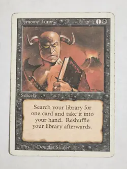 Demonic Tutor Revised Edition Regular MtG - Image 1