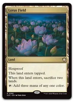 Lotus Field #385 (NM) Commander: Secrets of Strixhaven SOC Magic MTG - Image 1