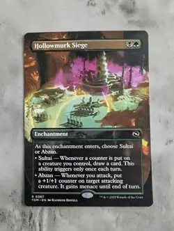 Hollowmurk Siege (Borderless) MTG TDM | EDH Commander Counters Draw | Rare | NM - Image 1