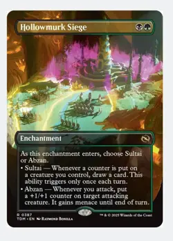Hollowmurk Siege (Borderless) MTG TDM | EDH Commander Counters Draw | Rare | NM - Image 2