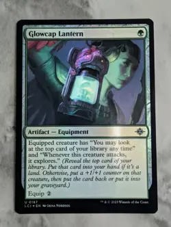 Glowcap Lantern (Foil) | MTG LCI Ixalan | Green Artifact Equipment Explore | NM - Image 1