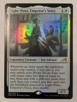 Light-Paws, Emperor's Voice x1 Foil NM Unplayed Kamigawa: Neon Dynasty #25 - Image 1