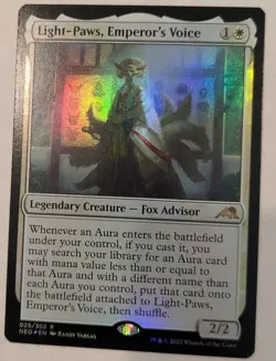 Light-Paws, Emperor's Voice x1 Foil NM Unplayed Kamigawa: Neon Dynasty #25 - Image 3