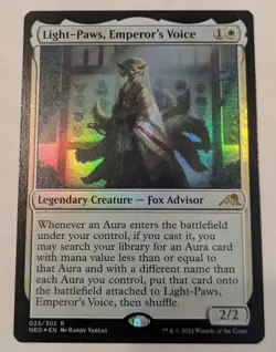 Light-Paws, Emperor's Voice x1 Foil NM Unplayed Kamigawa: Neon Dynasty #25 - Image 4