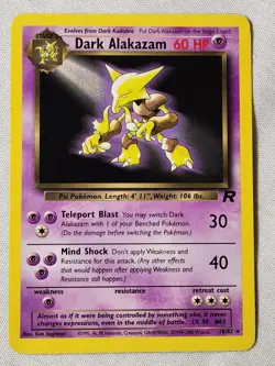 NM Dark Alakazam - Non-Holo #18 Team Rocket Pokemon TCG - Image 1