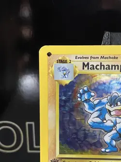 Machamp 8/102 | 1st Edition Holo Rare | Base Set | Pokemon TCG 1999 HP/DAMAGED - Image 4