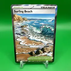 Pokemon Chaos Rising Surfing Beach 114/086 Holo Ultra Rare English NM - Image 1