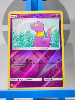 Pokemon TCG Ekans Hidden Fates 25/68 Reverse Holo Common - Image 3