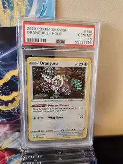 2020 Pokemon Swsh Oranguru - Holo 148/202 Psa Gem Mint 10 - Image 1