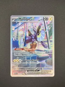 Pokemon TCG Miraidon ex 244/198 SV01 Special Illustration Rare Holo Full Art - Image 1