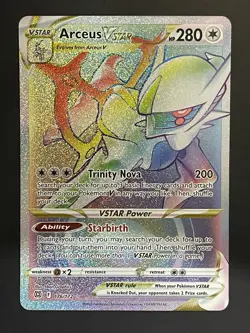 Pokemon TCG Arceus Vstar Brilliant Stars 176/172 Holo Secret Rare - Image 1