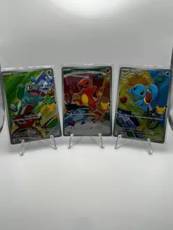 Pokemon First Partner Illustration Collection Series 1 Kanto Gen 1 Starters Set - Image 1