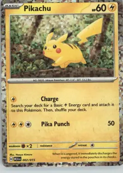 Pikachu 002/015 Holo Promo McDonald's Promos 2024 Pokemon Near Mint - Image 1