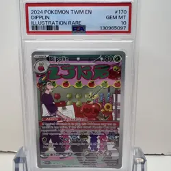 2024 Pokemon TWM EN-Twilight Masquerade Dipplin #170 Illustration Rare PSA 10 - Image 1