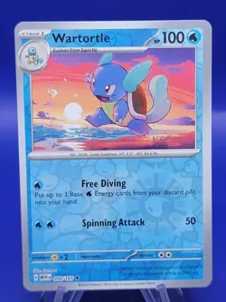 Wartortle 008/165 REVERSE Holo ENGLISH NM/M Pokemon - 151 PACK FRESH - Image 1