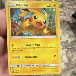 Pokemon TCG Pikachu SM Black Star Promo SM76 Holo Promo 70 HP English - Image 2