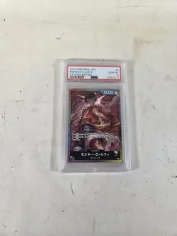 2023 ONE PIECE JAPANESE PROMOS 8 PACKS BATTLE-ERRATA #P MONKEY D. LUFFY PSA 10 - Image 1