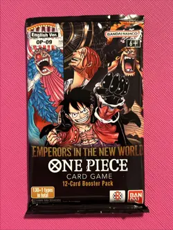 One Piece TCG Emperors in the New World OP-09 Sealed English Booster Pack New - Image 1