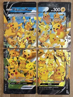 Pikachu V-Union Full Set 4 Cards SWSH139-142 Pokemon Celebrations Promo NM - Image 1