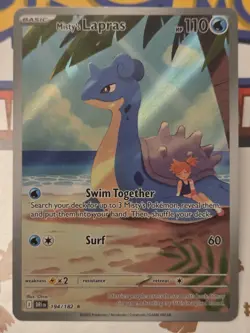 Pokemon TCG Misty's Lapras Destined Rivals 194/182 Illustration Rare - Image 1