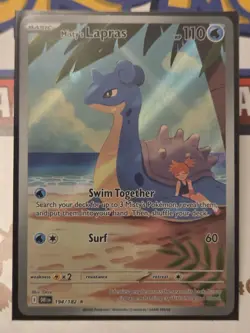 Pokemon TCG Misty's Lapras Destined Rivals 194/182 Illustration Rare - Image 5