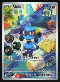 Riolu - 215/198 - Illustration Rare - Scarlet & Violet Base - Pokemon Card - Image 1