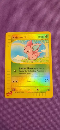 Pokemon Card Nidoran M Reverse Holo LP Aquapolis 96/147 - Image 1