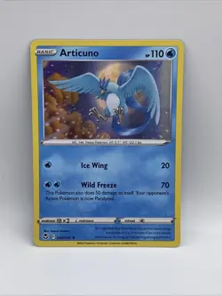 Pokemon Card Articuno Silver Tempest Holo Rare 036/195 - Image 1