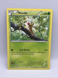 3/146 Weedle Common Card: Pokemon Trading Card Game XY-01 Base Set - Image 1