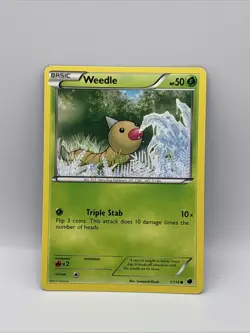 1/116 Weedle Common: Pokemon Trading Card Game Plasma Freeze - Image 1
