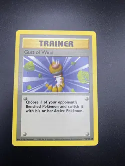 Trainer Gust of Wind 93/102 Base Set Pokemon Card - Image 1