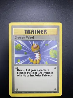 Trainer Gust of Wind 93/102 Base Set Pokemon Card - Image 3