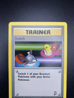 Trainer Switch 123/130 base set 2 pokemon card - Image 3
