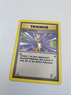 Pokemon TCG Card - 120/130 Gust Of Wind Base Set 2 - Image 1