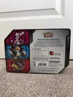 2019 POKEMON GARCHOMP & GIRATINA GX TAG TEAM TIN SEALED SMALL TEAR - Image 4
