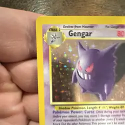 Pokemon TCG Gengar Fossil 5/62 Holo Rare Unlimited 80 HP English 1999 - Image 5