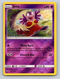 Jynx 38/73 Common Shining Legends Pokemon Reverse Holo NM Komiya Art - Image 1