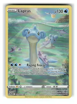 Lapras GG05/GG70 Holo Crown Zenith Galarian Gallery Pokemon NM - Image 1