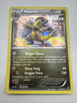 Pokemon TCG Haxorus Breakthrough 111/162 Holo Holo Rare - Image 1