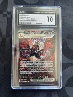 CGC 10 Charizard EX 234/091 Paldean Fates Special Illustration Rare POKEMON - Image 1