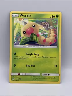 Weedle - 2/181 - Common - Pokemon Sun & Moon: Team UP - Image 1