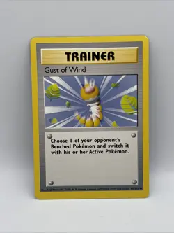 Pokemon TCG Gust of Wind Base Set 93/102 Regular 4th Print - Image 1