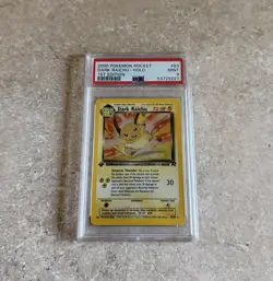 POKEMON DARK RAICHU 2000 ROCKET 1ST EDITION #83 HOLO Swirl PSA 9 - Image 3
