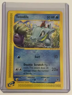 2002 Pokemon Expedition E-Reader Non Holo Totodile 134/165 - Image 1
