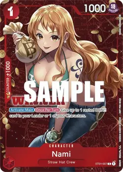 Nami ST01-007 English Foil One Piece Straw Hat Crew Tournament Winner - Image 1