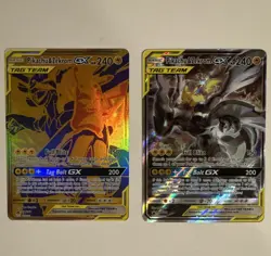 Pokemon TCG Pikachu & Zekrom GX TAG TEAM Promo Foil Lot 2 Cards SM168 SM248 - Image 1