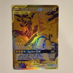Pokemon TCG Pikachu & Zekrom GX TAG TEAM Promo Foil Lot 2 Cards SM168 SM248 - Image 2