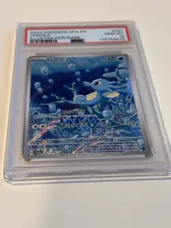 Pokemon TCG Horsea Shrouded Fable Holo Illustration Card 067/064 PSA 10 - Image 3