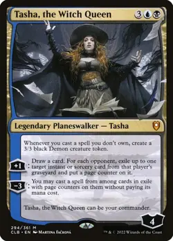 MTG Battle For Baldur's Gate Tasha, the Witch Queen x1 Legendary Planeswalker NM - Image 1