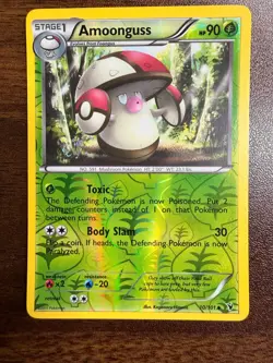POKEMON CARD 2011 NOBLE VICTORIES AMOONGUSS 10/101 RH REVERSE HOLO - Image 1